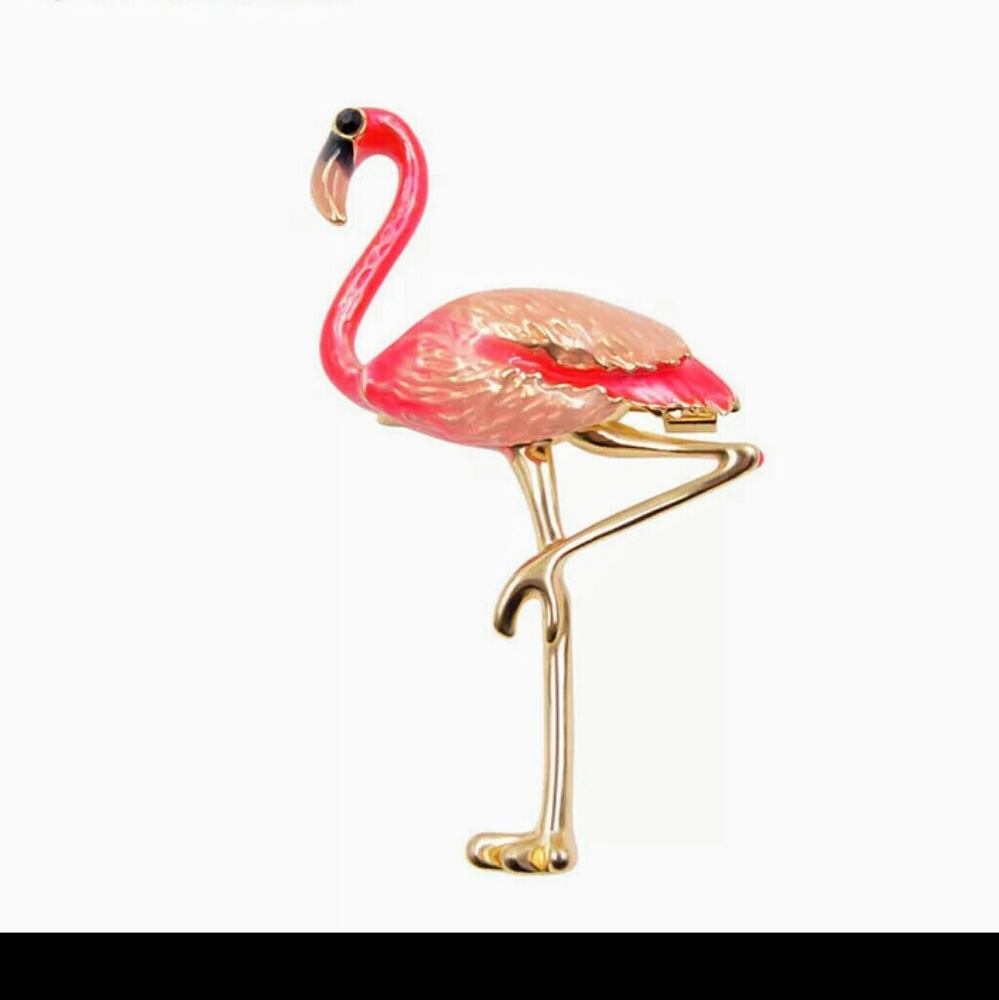 Fancy Flamingo Brooch